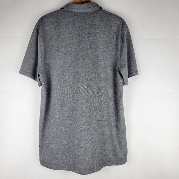 Lululemon Polo Shirt Mens Small Gray Pima Cotton Stretch Golf Casual Office - Picture 10 of 10